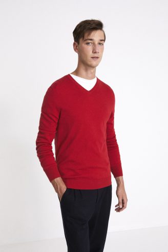 סריג קל צווארון V סריג קל צווארון V