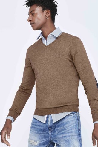 סריג קל צווארון V סריג קל צווארון V