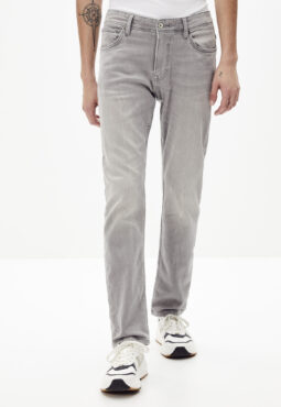 ג'ינס סטרץ' אפור גזרה ישרה C15