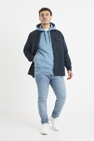 סווטשירט עם קפוצ'ון - צווארון עגול