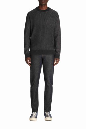 מכנסי ג’ינס, גזרה Slim, סגירת רוכסן קדמי, כותנה נמתחת, נוחות וגמישות מרבית - אפור כהה