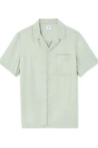SHORT SLEEVES SHIRT בצבע VERT SAUGE