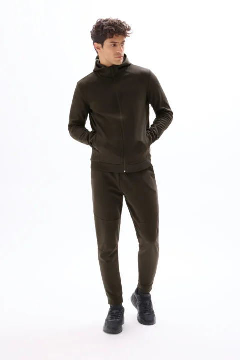 ⁦מכנסי ספורט Slim Fit - שחור⁩ – תמונה ⁦5⁩