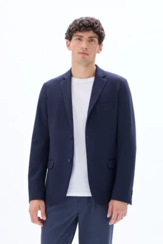 בלייזר סטרץ' גזרת סלים - כחול כהה