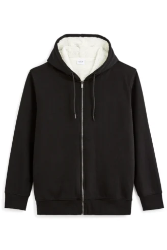 קפוצ'ון עם רוכסן - שחור קפוצ'ון עם רוכסן - שחור