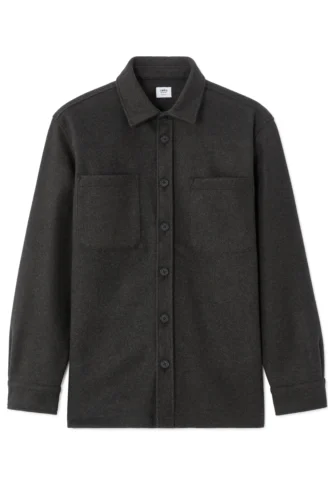 מעיל אוברשירט - אפור כהה מעיל אוברשירט - אפור כהה