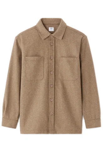 מעיל אוברשירט - חום מעיל אוברשירט - חום