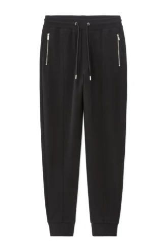 מכנסי ג’וגינג גזרה רגולר, כיסים איטלקיים - שחור מכנסי ג’וגינג גזרה רגולר, כיסים איטלקיים - שחור