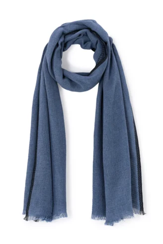 צעיף כותנה - כחול