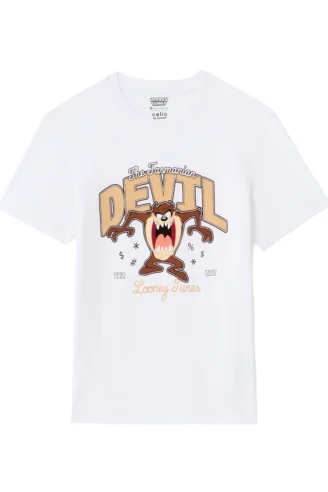 חולצת טי Looney Tunes  - לבן