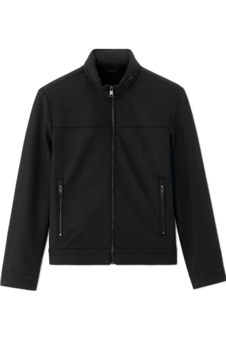 ג'קט Softshell עם צווארון עומד - שחור