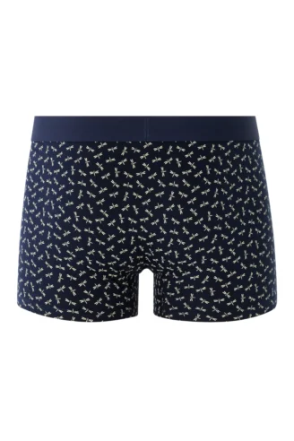 תחתוני בוקסר הדפס שפיריות - כחול כהה