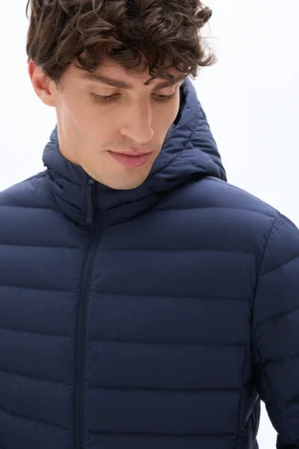 מעיל פוף מחמם - כחול כהה