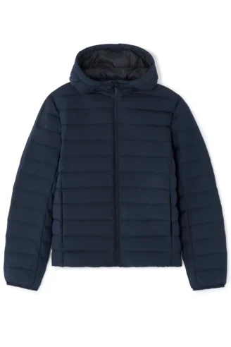 מעיל פוף מחמם - כחול כהה מעיל פוף מחמם - כחול כהה