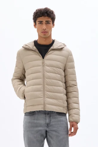 מעיל פוף מחמם - בז'