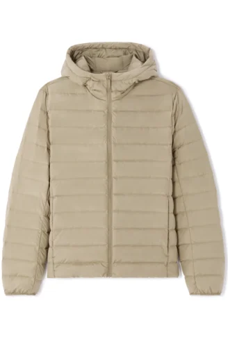 מעיל פוף מחמם - בז' מעיל פוף מחמם - בז'