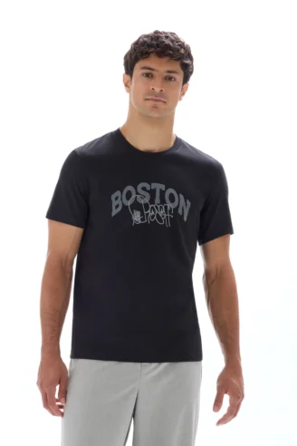 חולצה טי מודפסת 