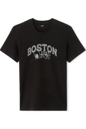 חולצה טי מודפסת "London" - שחור