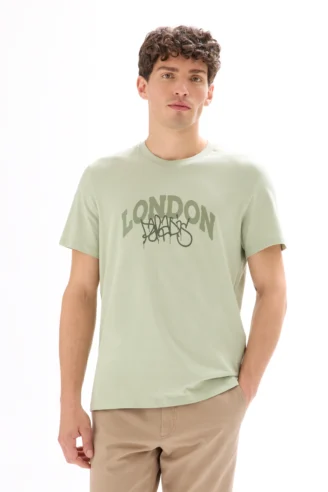 חולצה טי מודפסת 