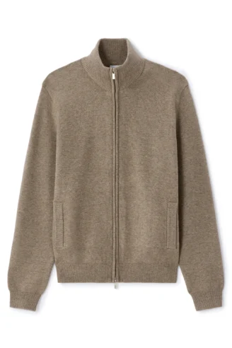 ג'קט קרדיגן צווארון גבוה טכנולוגיית Thermolite® - שחור ג'קט קרדיגן צווארון גבוה טכנולוגיית Thermolite® - שחור