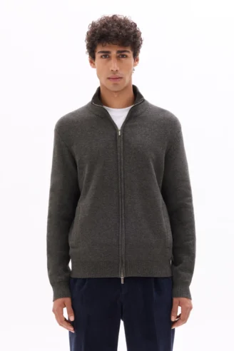 ג'קט קרדיגן צווארון גבוה טכנולוגיית Thermolite® - שחור