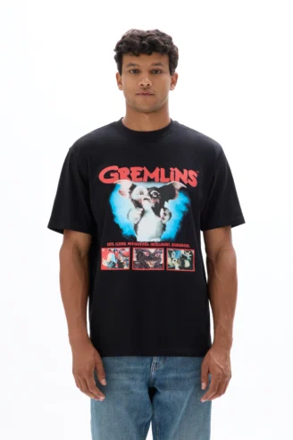 חולצת טי גרמלינס - שחור