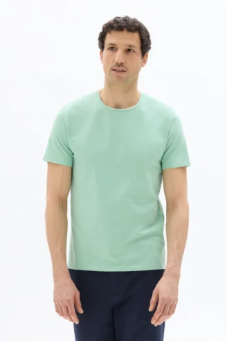 חולצת טי פימה צווארון עגול