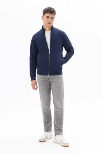 מכנסי ג’ינס, גזרה Slim, סגירת רוכסן קדמי, כותנה נמתחת, נוחות וגמישות מרבית - אפור כהה מכנסי ג’ינס, גזרה Slim, סגירת רוכסן קדמי, כותנה נמתחת, נוחות וגמישות מרבית - אפור כהה