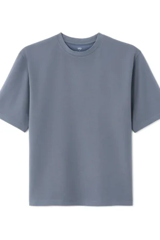 חולצת טי עם צווארון עגול