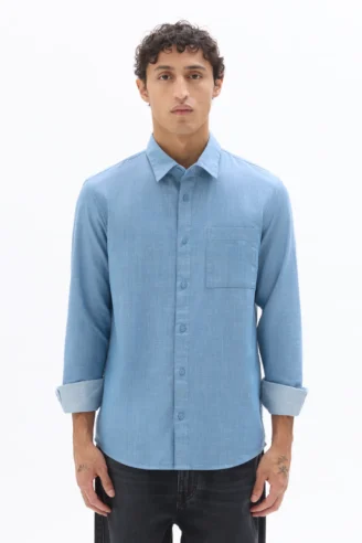 חולצת ג’ינס בגזרת רגולר 100% כותנה