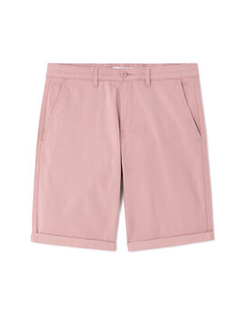 מכנסי ברמודה עם כיסי צ'ינו מכותנה נמתחת