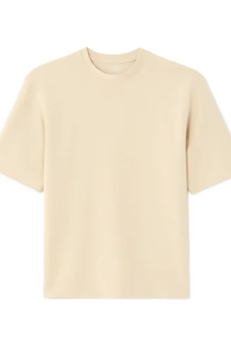 חולצת טי עם צווארון עגול