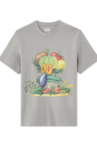 טי-שירט בובספוג - אפור