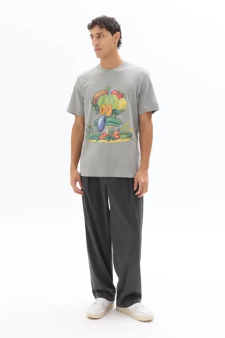 טי-שירט בובספוג - אפור