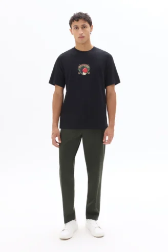 One Piece - חולצת טי שחורה לגברים של טוני צ'ופר