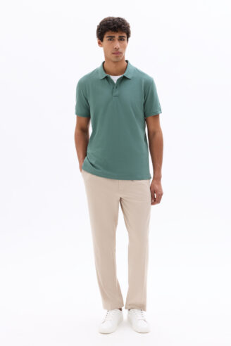 SHORT SLEEVES POLO בצבע GREEN ATLANTIC
