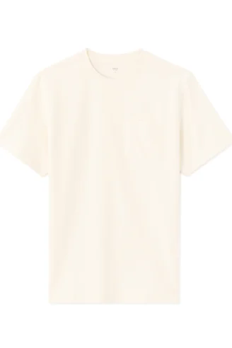 SHORT SLEEVES TSHIRT בצבע ECRU