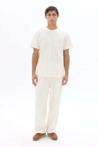 SHORT SLEEVES TSHIRT בצבע ECRU