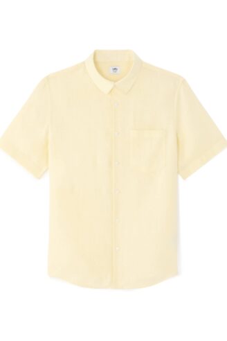 SHORT SLEEVES SHIRT בצבע YELLOW LIGHT