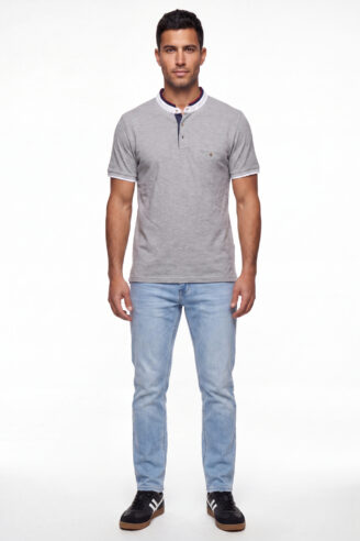 Short sleeves Polo בצבע ANTHRACITE CHIN